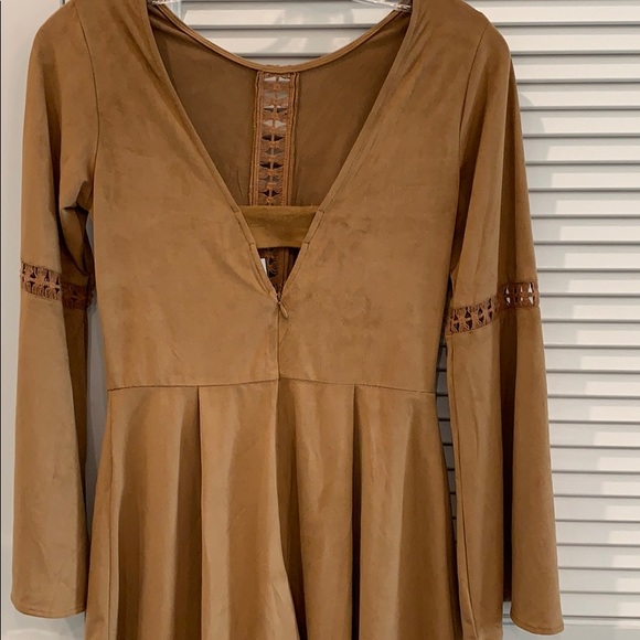 Vegan Micro Suede Romper - Picture 4 of 5